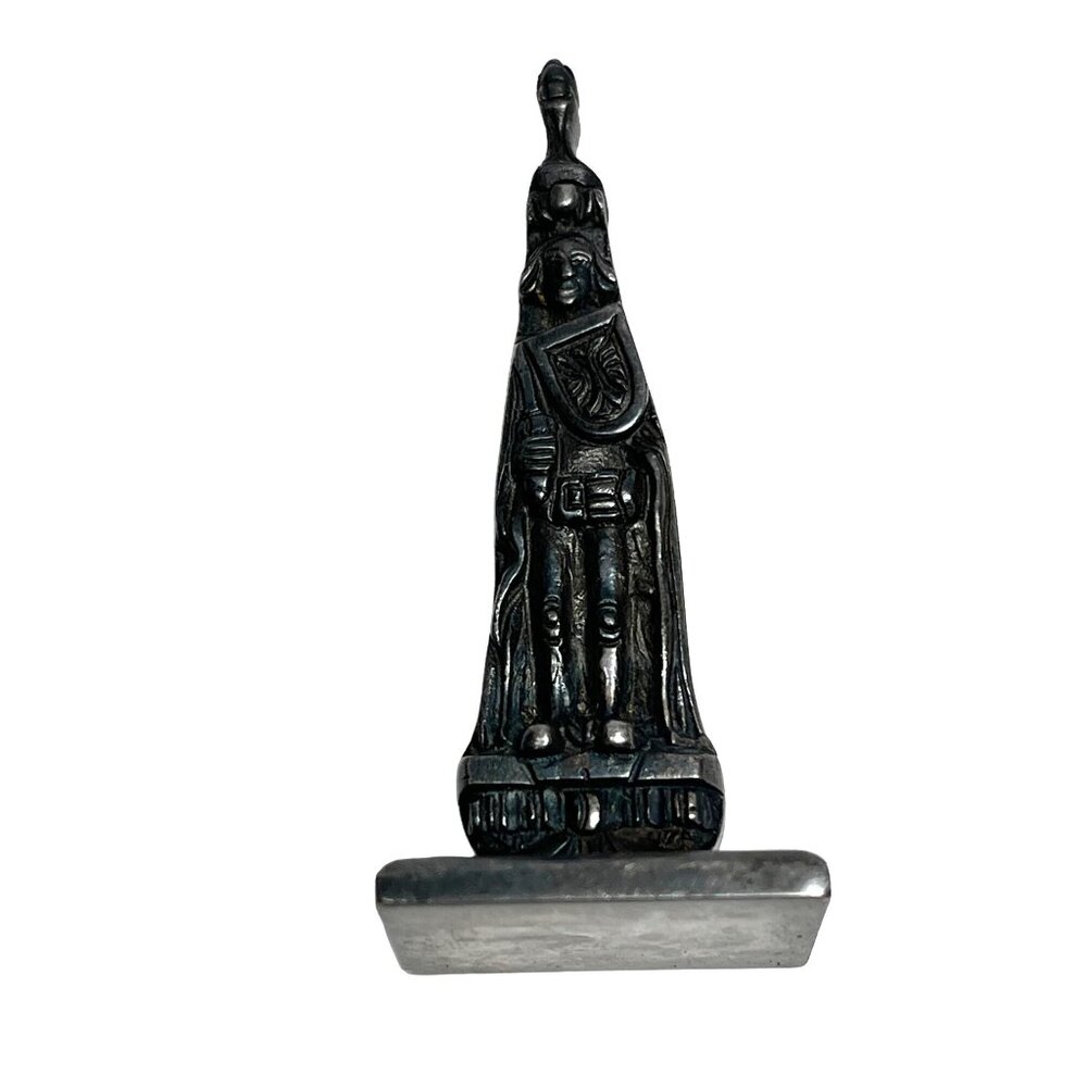 Vintage Metal Knight Figurine 3 Inches Collectible Medieval Decor A518